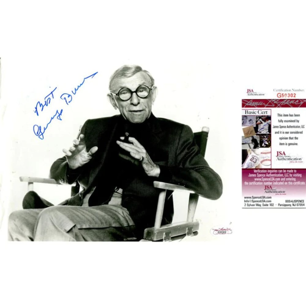 George Burns Signed Photo 8x10 Jsa (1 of 1)