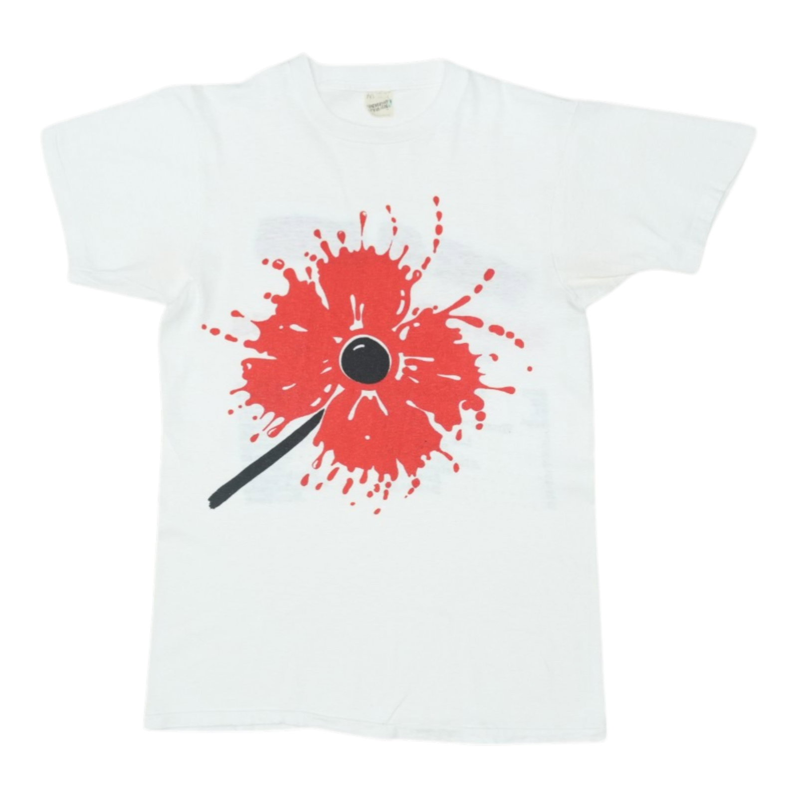 Alarm Tour Shirt: Alarm Tour Shirt The Alarm Tour Shirt, originally produced in 1986, boasts vibrant front and back graphics. Made from 100% cotton, the shirt features a classic fit with a collar to hem measuring 26 in