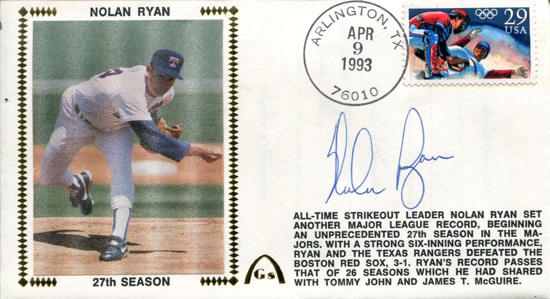 Ryan Nolan Autographed First Day Cover (1 of 1)
