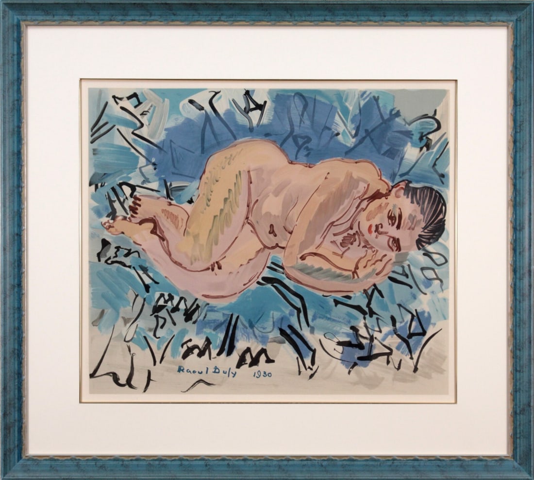 Raoul Dufy -Nu couche 1969 Lithograph on Arches paper Woman Signed Framed: Raoul Dufy -Nu couche 1969 Lithograph on Arches paper Woman Signed Framed Item Specifics: Artist: Raoul Dufy Signed By: Raoul Dufy Image Orientation: Portrait Signed: Yes Size: Large Material: Paper O
