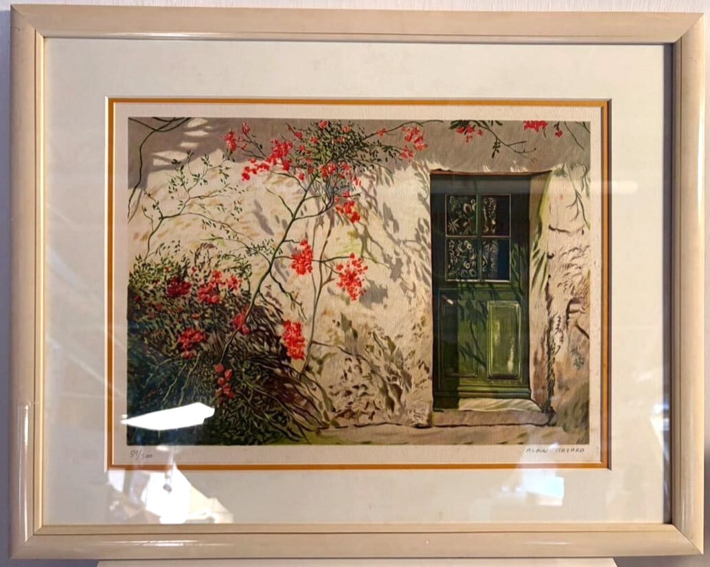 Bazard Alain Signed Flowers Framed House Window Lithograph Art: Bazard Alain Signed Flowers Framed House Window Lithograph Art Item Specifics: Artist: Alain Bazard Unit Of Sale: Single Piece Signed By: Alain Bazard Image Orientation: Landscape Size: Medium Signed:
