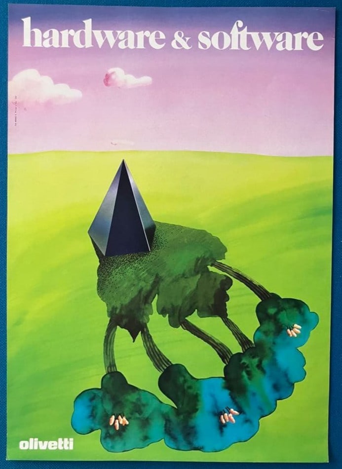 Bonfante Olivetti Graphic Italian Hardware Poster 1976 Design: Bonfante Olivetti Graphic Italian Hardware Poster 1976 Design Item Specifics: Unit Of Sale: Single Piece Artist: Egidio Bonfante Signed By: Emilio Notte Image Orientation: Portrait Size: Medium Signed