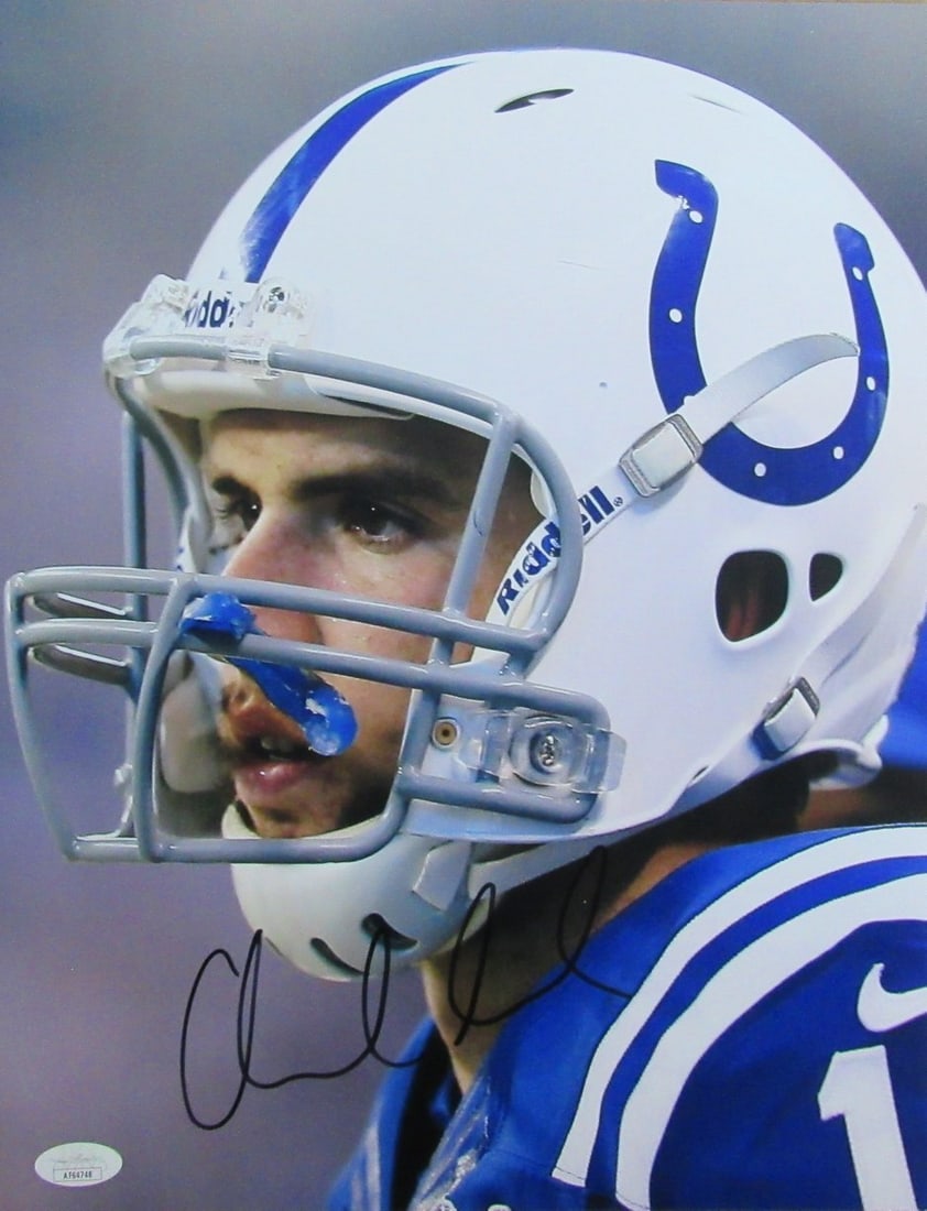 Luck Andrew Autographed 11x14 Photo by Colts Indianapolis JSA: Luck Andrew Autographed 11x14 Photo by Colts Indianapolis JSA Item Specifics: Sport: Football Product: Photo Original/Reprint: Original Autograph Authentication: JSA League: NFL Product Disclaimer: No