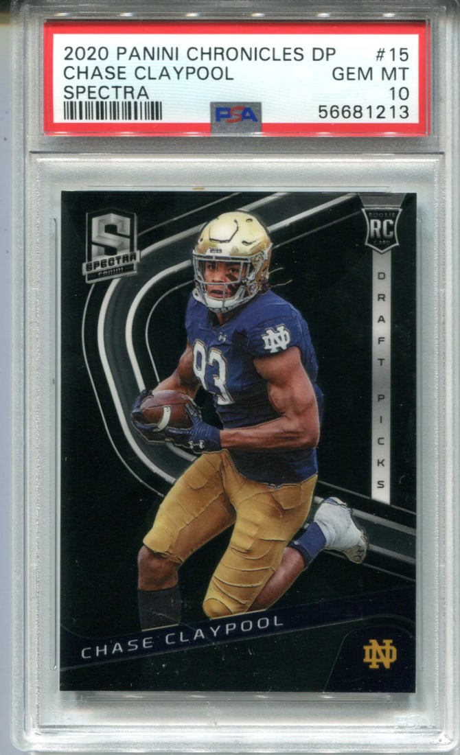 Chase Claypool Chronicles Spectra Card Panini DP PSA GEM MT 10 (1 of 2)