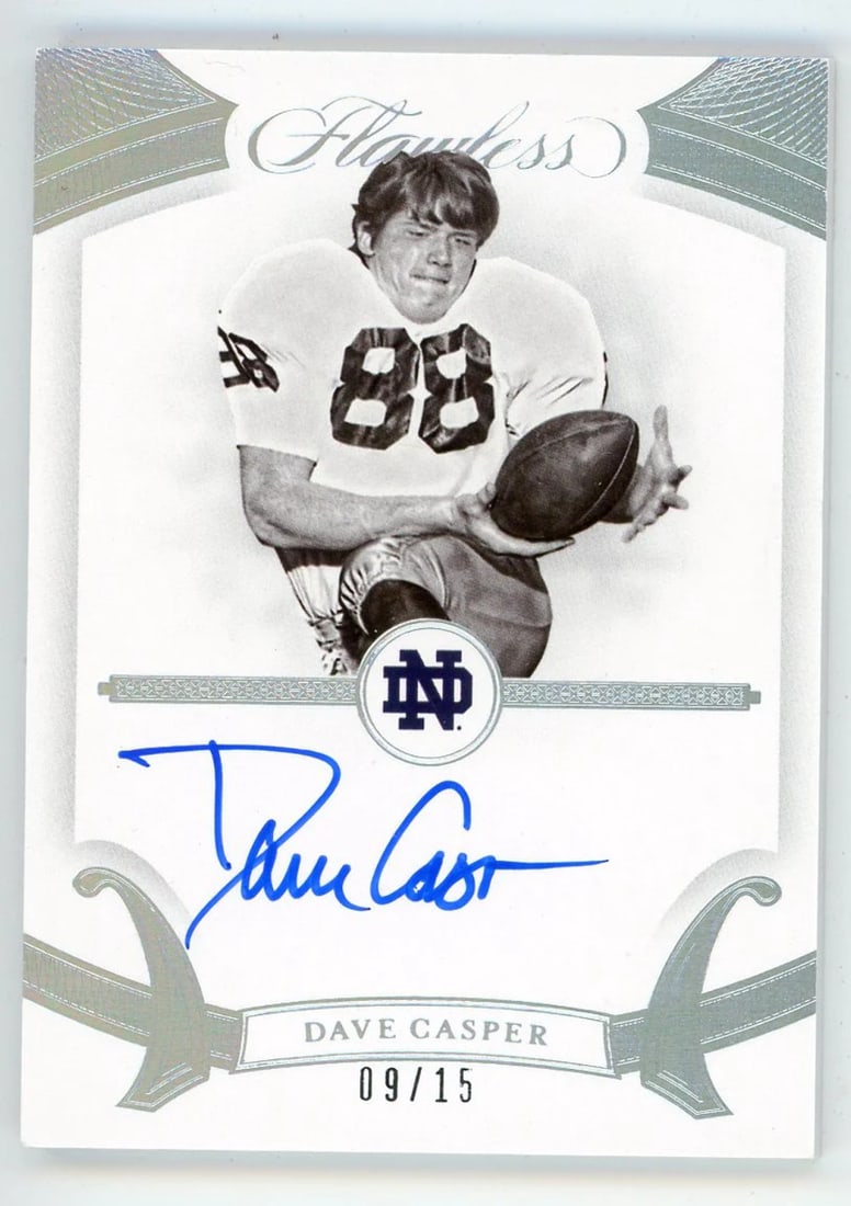 Panini Flawless Autographed by Dave Casper 2020 #7 (1 of 2)