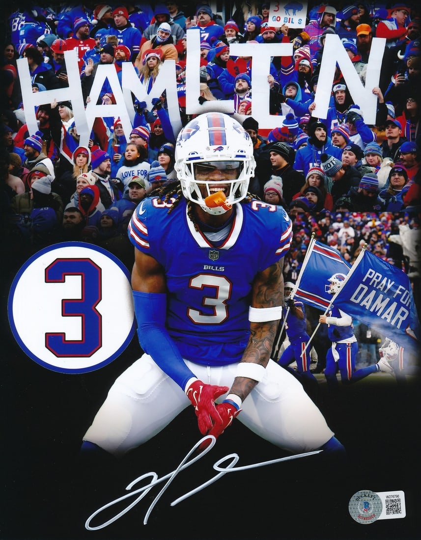 Damar Hamlin Autographed 8x10 Photo Buffalo Bills Beckett 177146: Damar Hamlin Autographed 8x10 Photo Buffalo Bills Beckett 177146 Item Specifics: Sport: Football Product: Photo Original/Reprint: Original Team: Buffalo Bills Autograph Authentication: BAS/Beckett Lea