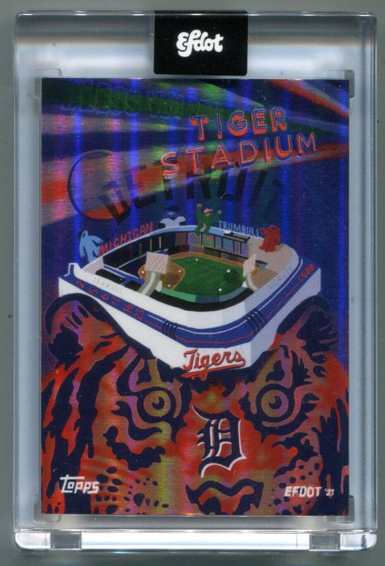 Topps Efdot 2021 Iconic Stadium Series 2 #7 Tigers Stadium Card 100/ 100: Topps Efdot 2021 Iconic Stadium Series 2 #7 Tigers Stadium Card 100/ 100 Topps Efdot 2021 Iconic Stadium Series 2 #7 Tigers Stadium Card 100/ 100 features a unique design and signature. This card is p