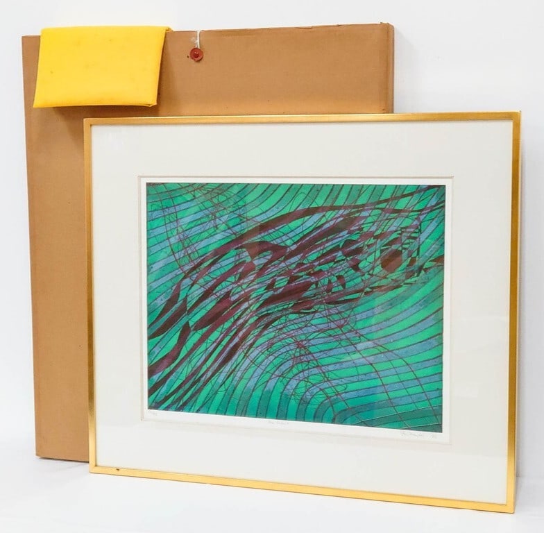 William Hayter 17 Sea Serpent Etching 1976 Signed Aquatint Atelier 50/ 75 (1 of 12)