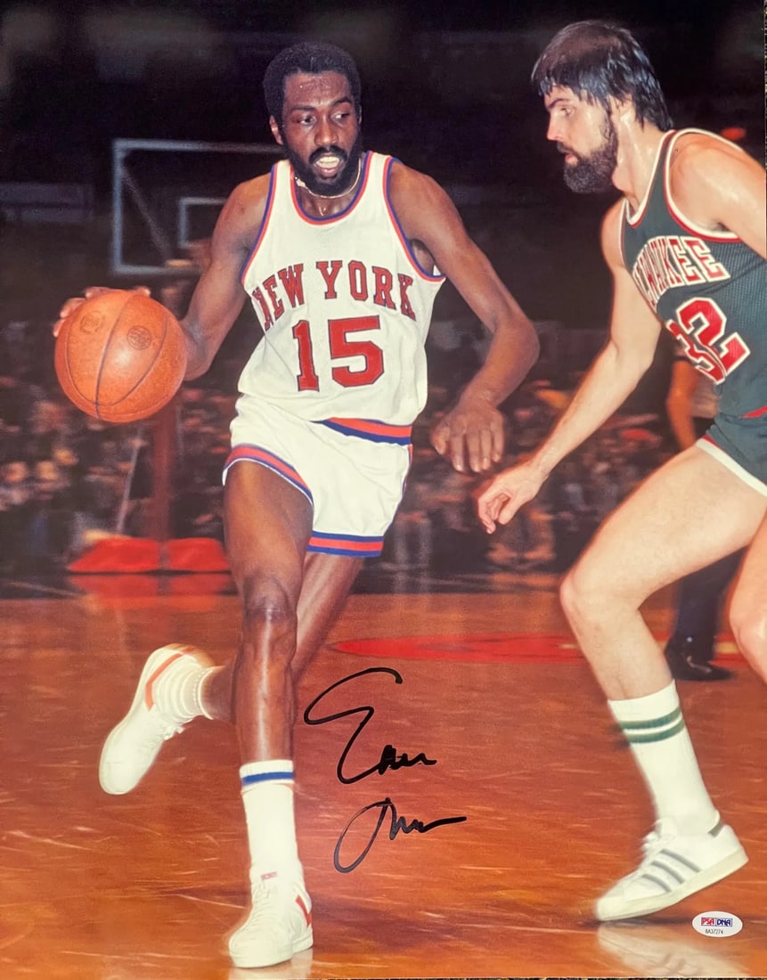 Autographed Earl Monroe 16x20 Basketball Photo PSA (1 of 1)