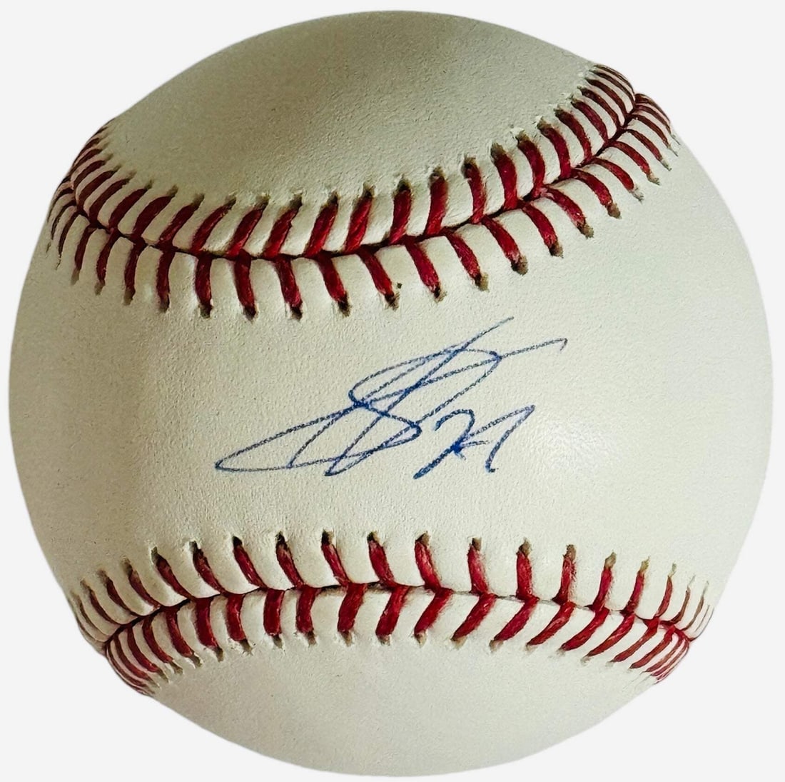 Sergei Bobrovsky Autographed Official Major League Baseball (Beckett Witness): Sergei Bobrovsky Autographed Official Major League Baseball (Beckett Witness) Sergei Bobrovsky's blue ink signature on the sweet spot of a Robert Manfred Ball makes for a unique and distinctive autogr