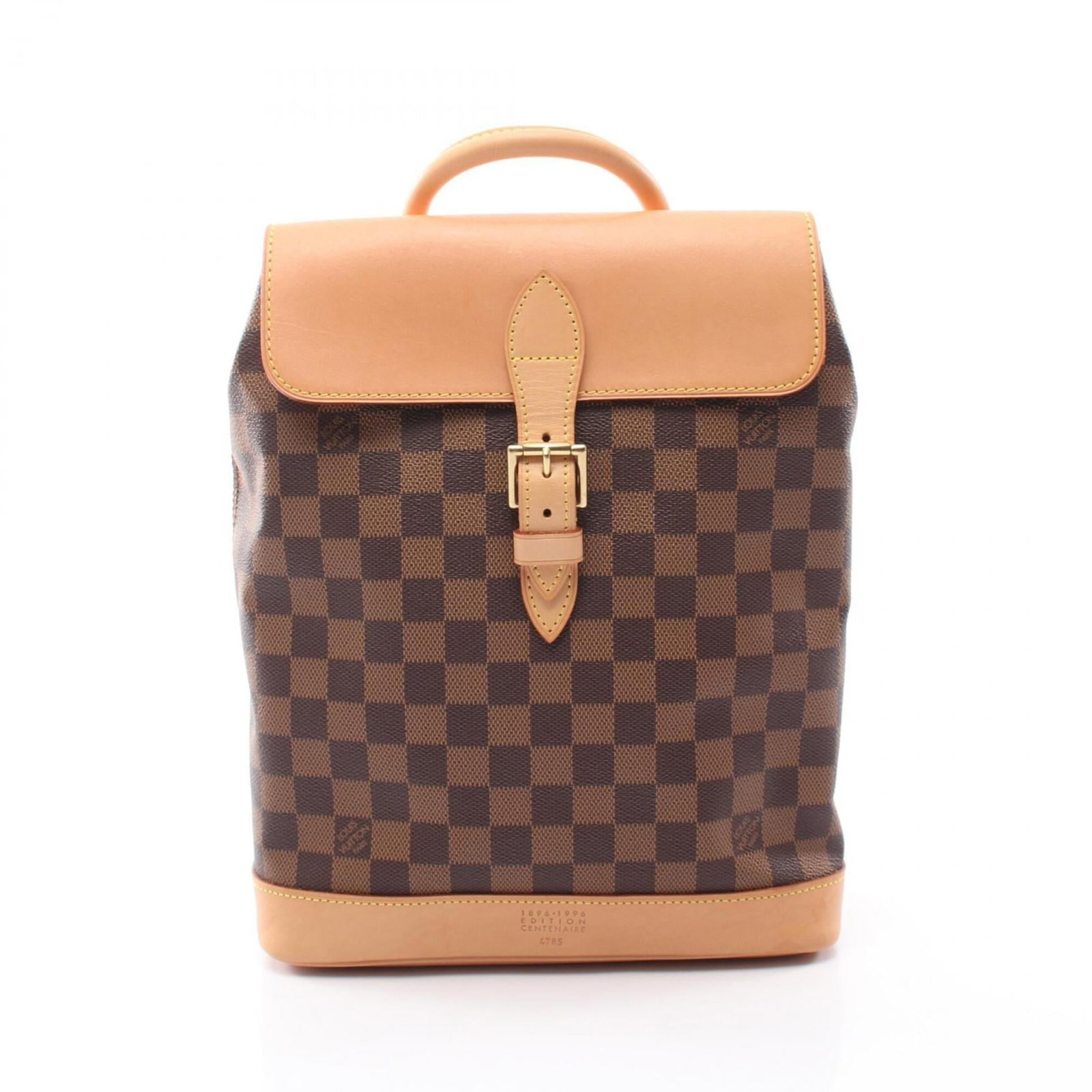 Canvas coated backpack handbag from Louis Vuitton: Canvas coated backpack handbag from Louis Vuitton Brown Damier Canvas Louis Vuitton Coated Canvas Backpack Handbag. This classic backpack features the iconic Damier canvas pattern and coated canvas