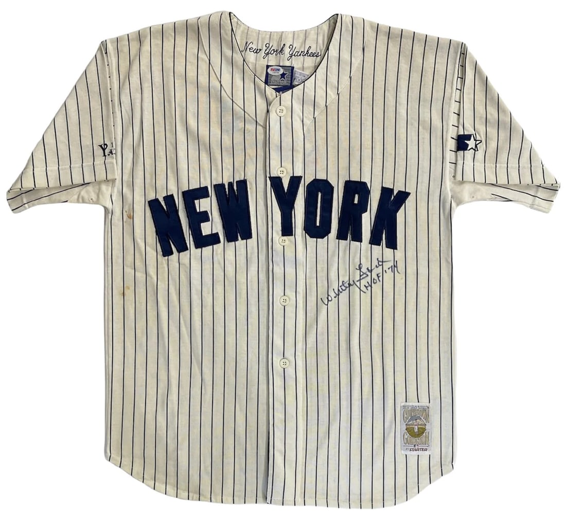 Ford Whitey Signed New York Collection Cooperstown Jersey Starter Yankees (1 of 4)