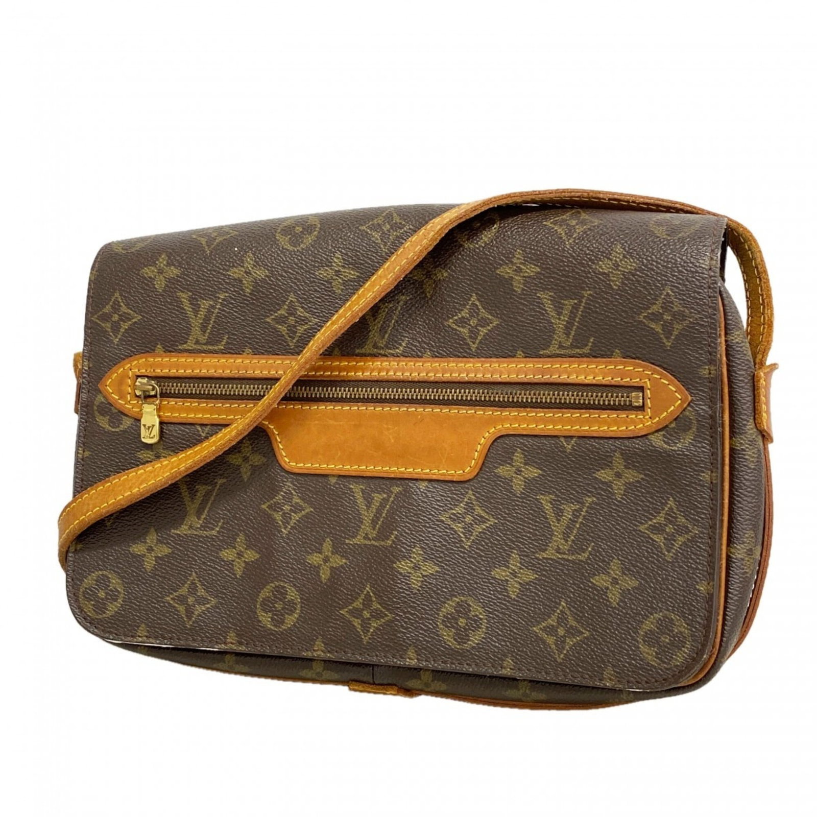 Louis Vuitton Shoulder Bag: Louis Vuitton Shoulder Bag Brown Louis Vuitton shoulder bag with dimensions 19cm x 27cm x 5cm, perfect for everyday use. The iconic M51207 design features a classic brown color and sleek silhouette,
