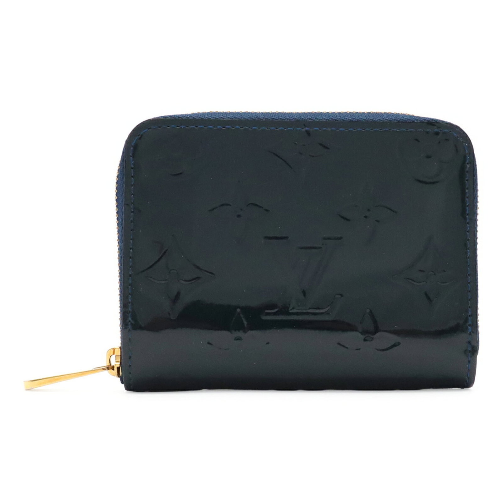 Louis Vuitton Coin Purse/ Coin Case Leather: Louis Vuitton Coin Purse/ Coin Case Leather Blue nuit Leather Coin Purse from Louis Vuitton, measuring 8.5cm x 11cm / 3.34'' x 4.33'', features a classic design with a signature touch. Made from high-