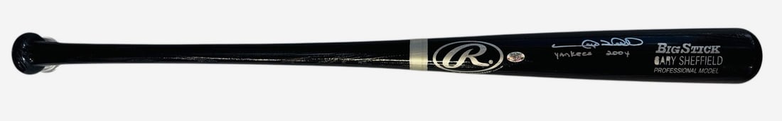 Gary Sheffield Autographed Rawlings Adirondack Big Stick Bat (Sheff Holo) (1 of 2)