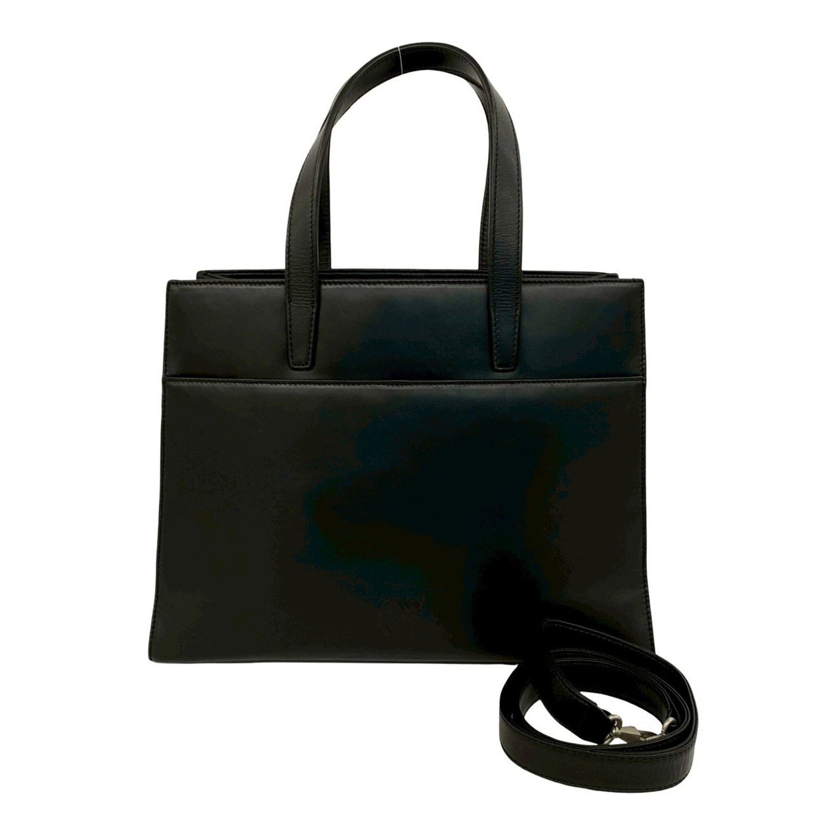 Shoulder Bag Handbag Leather Tote Loewe: Shoulder Bag Handbag Leather Tote Loewe Leather shoulder bag from Loewe, featuring black material and dimensions of 23cm x 31cm x 12cm. This tote bag boasts a classic design with clean lines and a tim