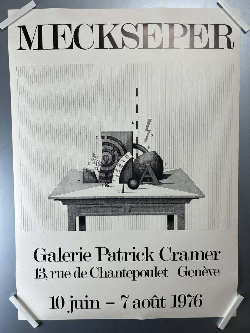 Friedrich Meckseper Galerie Patrick Cramer Poster, Used Condition (1 of 2)