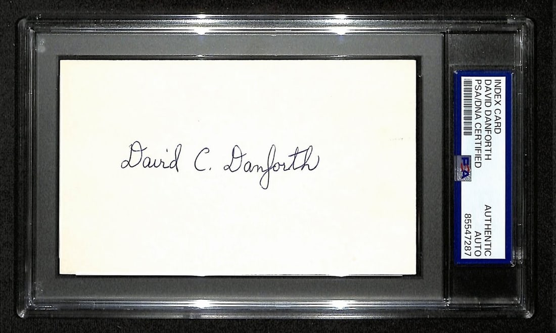 Signed by David Danforth 1919 Chicago Black Sox Auto PSA DNA 3x5 Index Card: Signed by David Danforth 1919 Chicago Black Sox Auto PSA DNA 3x5 Index Card Signed by David Danforth, the 1919 Chicago Black Sox auto PSA DNA 3x5 Index Card features an authentic signature from one of