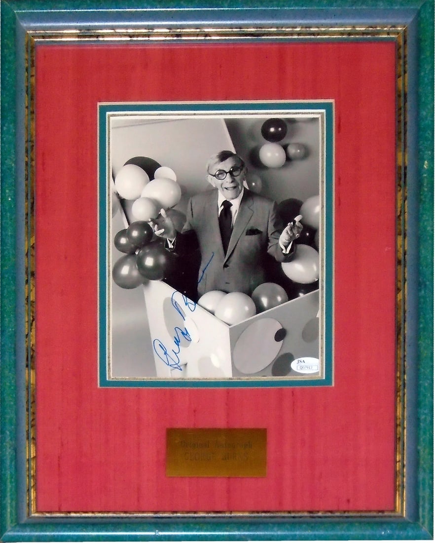 George Burns Autographed Framed 8x10 Photo (JSA) (1 of 1)