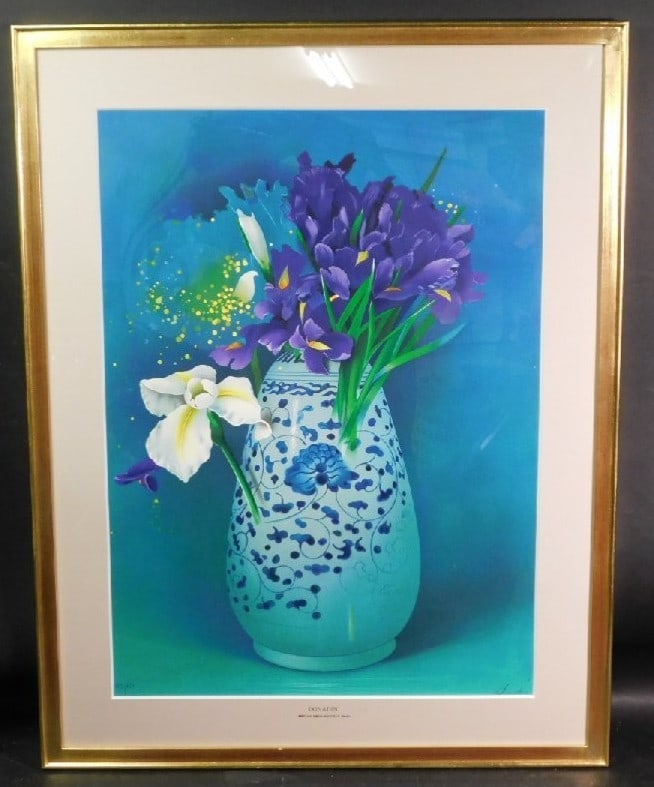 Jean Paul Donadini Iris Lithograph Framed Still Life Art: Jean Paul Donadini Iris Lithograph Framed Still Life Art Item Specifics: Artist: Jean-Paul Donadini Unit Of Sale: Single Piece Signed By: Jean-Paul Donadini Image Orientation: Portrait Signed: Yes Siz