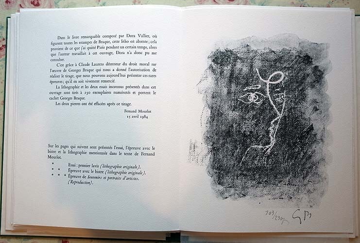 Georges Braque Paulhan 1984 2 Original Lithographs Mourlot 103/ 230: Georges Braque Paulhan 1984 2 Original Lithographs Mourlot 103/ 230 Item Specifics: Book Title: Braque-Paulhan: Deux lettres de Jean Paulhan et quatre reponses d Original Language: French Publisher: C