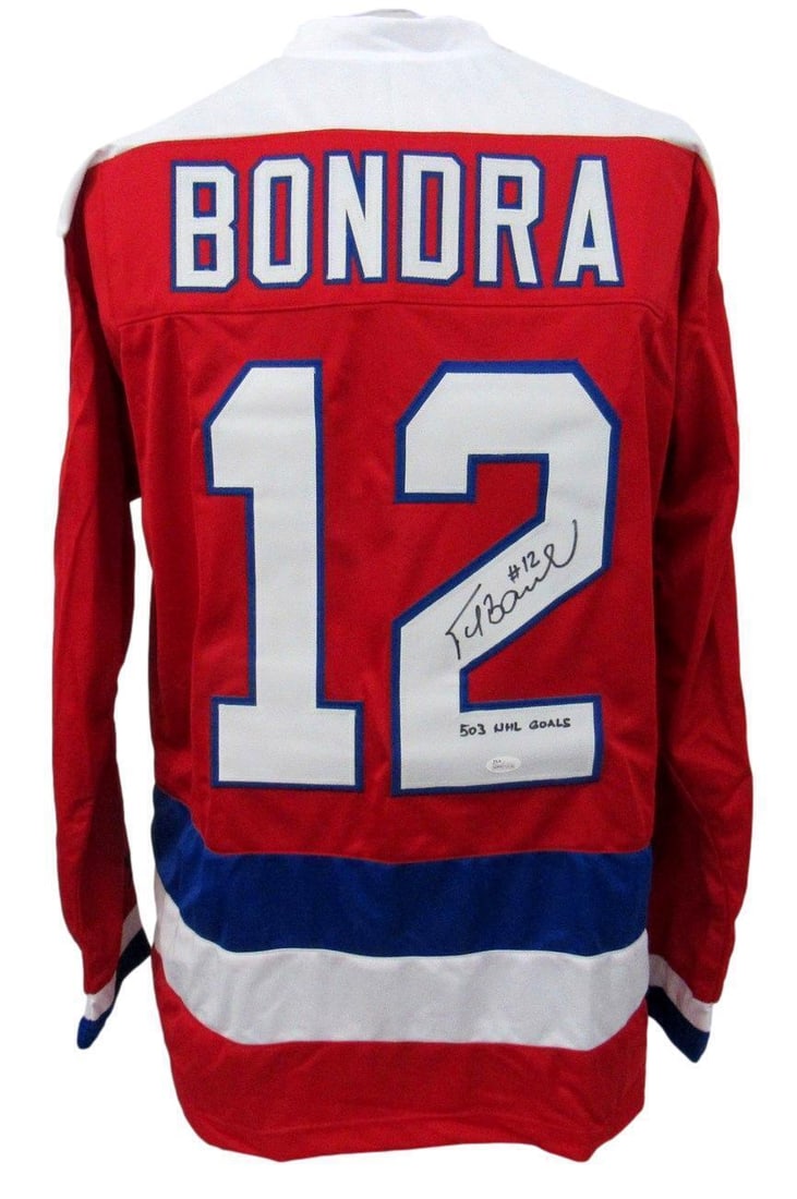 Peter Bondra Signed/ Auto Washington Capitals Red Custom Hockey Jersey JSA 156989: Peter Bondra Signed/ Auto Washington Capitals Red Custom Hockey Jersey JSA 156989 Item Specifics: Sport: Hockey Product: Jersey Original/Reprint: Original Team: Washington Capitals Autograph Authentic