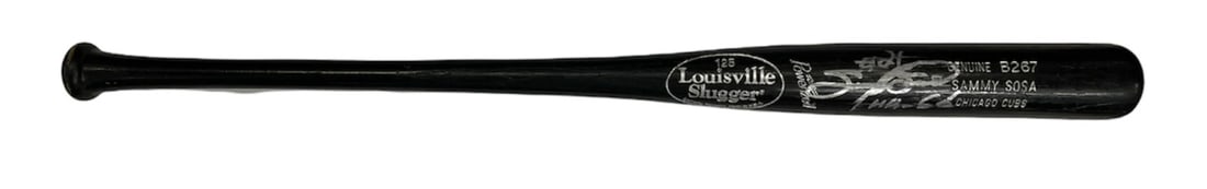 Sosa Sammy Autographed Game B267 Slugger Louisville Bat Model (1 of 4)