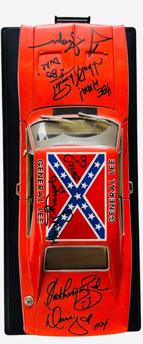 DUKES OF HAZZARD Signed 1: 18 Scale ERTL Diecast Car Mud Version (JSA) (1 of 6)
