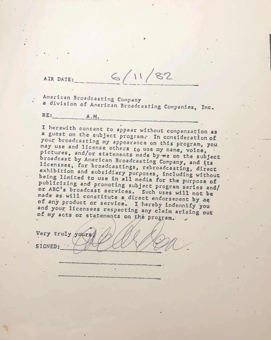 Eve Arden Autographed Contract (JSA) (1 of 2)