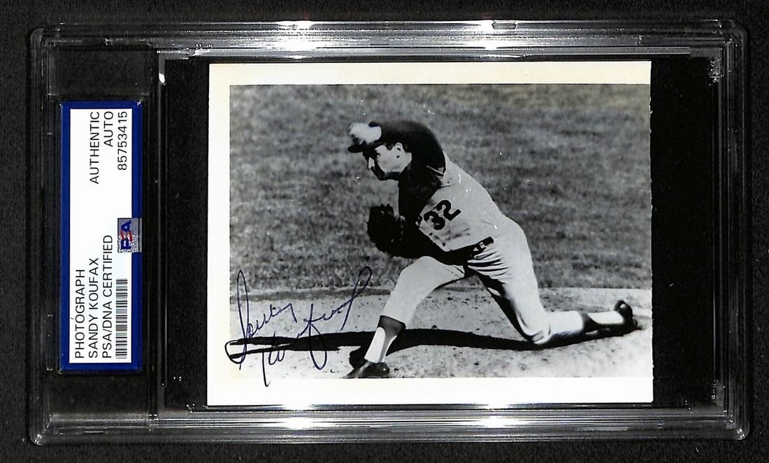 Sandy Koufax Signed/ Autographed 3.5x5 Photo Postcard HOF PSA/ DNA BA205983: Sandy Koufax Signed/ Autographed 3.5x5 Photo Postcard HOF PSA/ DNA BA205983 Item Specifics: Original/Reprint: Original Product: Photo Sport: Baseball Product Disclaimer: Not affiliated with any team o