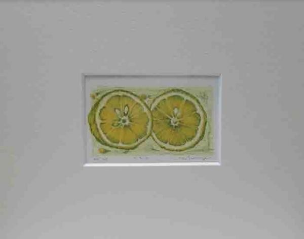 Lemon Yoko Shimizu Artist Proof Framed Signed Japanese Lithograph 1999 (1 of 2)