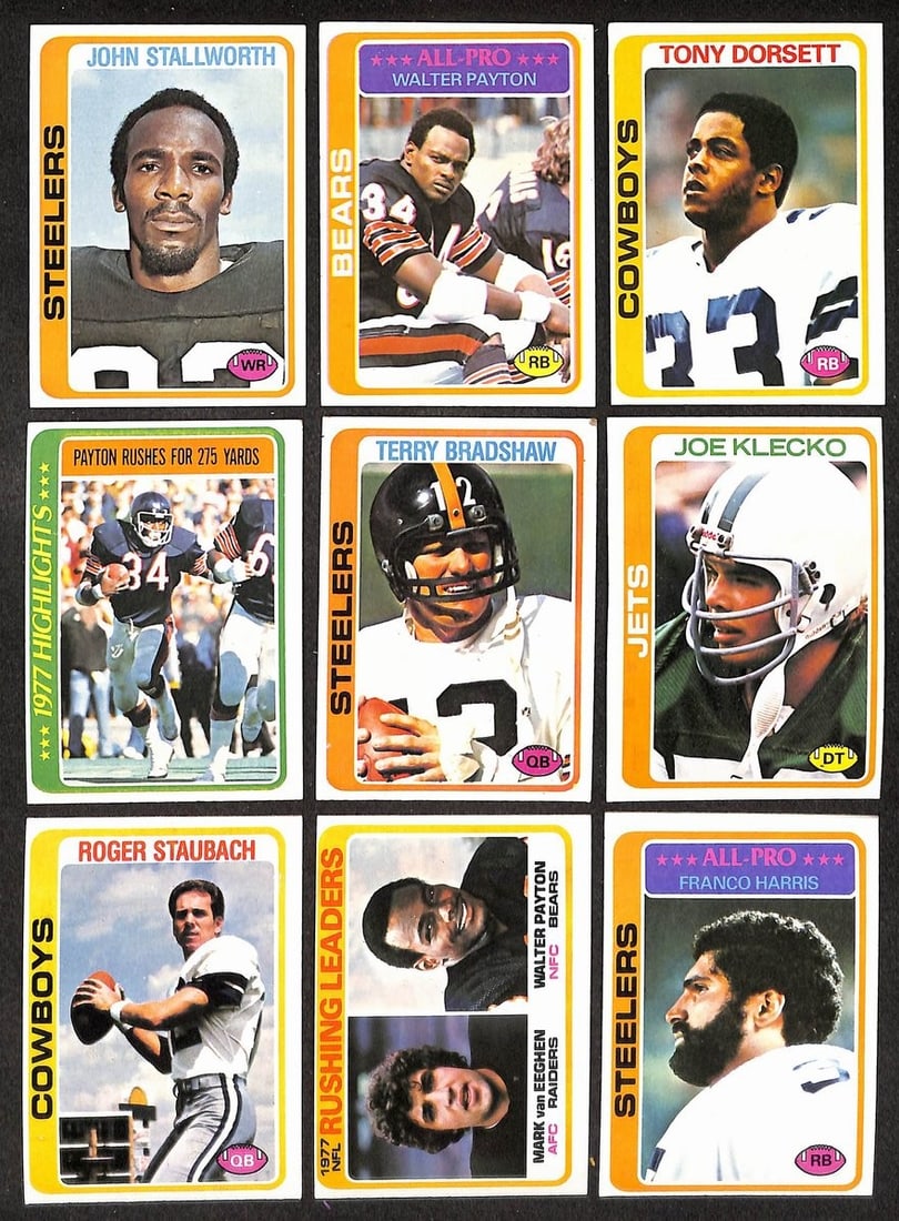 1978 Topps Football Complete Set (528) Dorsett RC Payton Bradshaw 210424 (1 of 3)