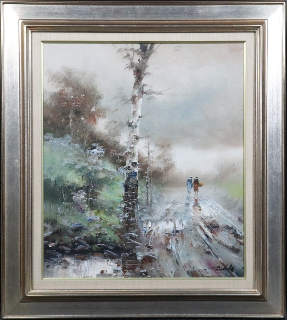 Alfredo Candela Original Oil Painting Signed F10 Landscape Road Spain Art (1 of 7)