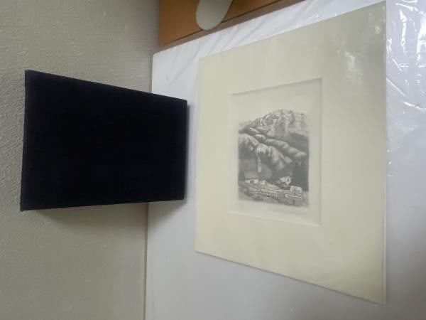 Kansho no Yama Tsutomu Mizuno Signed Full Leather Etching Miyashita Ltd Ed 26 (1 of 5)