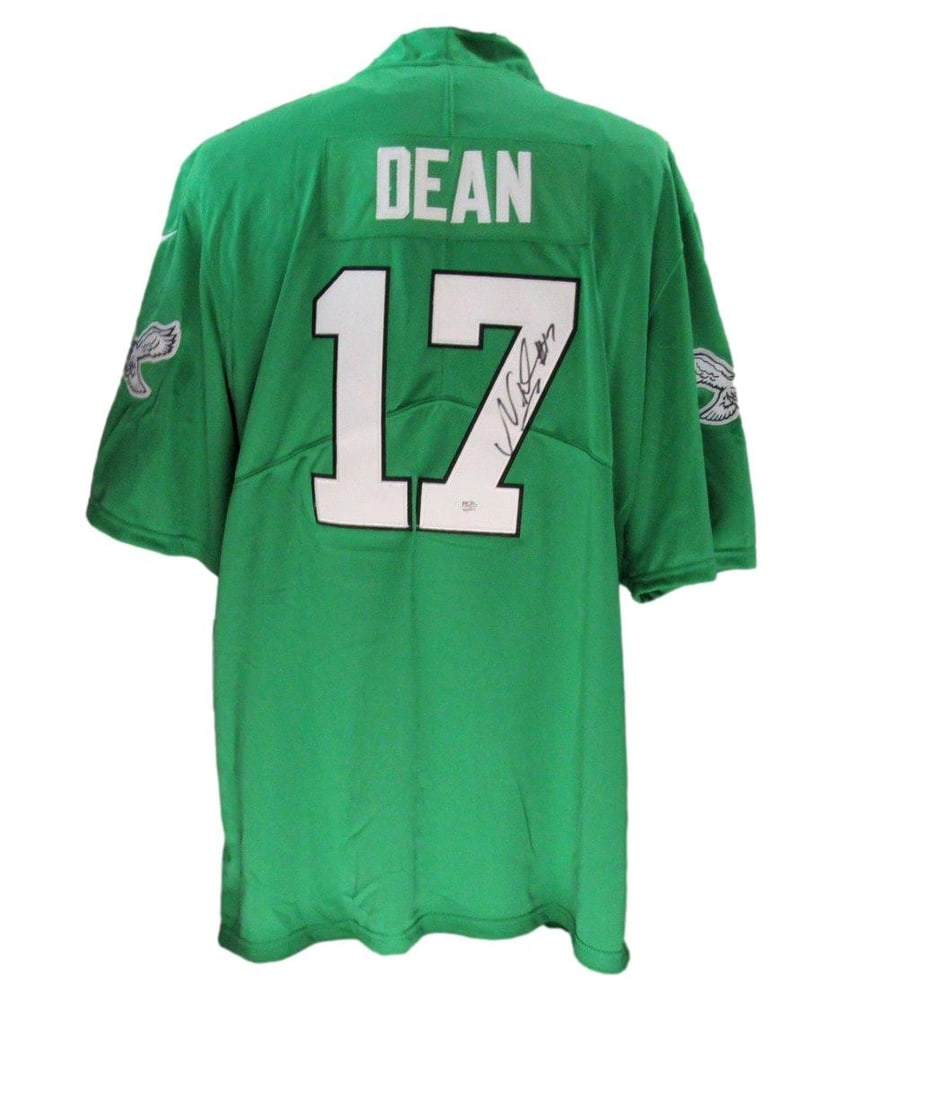 Nakobe Dean Signed/ Autographed Kelly Nike Football Jersey Eagles PSA/ DNA 193059: Nakobe Dean Signed/ Autographed Kelly Nike Football Jersey Eagles PSA/ DNA 193059 Item Specifics: Autograph Authentication: Professional Sports Authenticator (PSA) Original/Reprint: Original Product: 