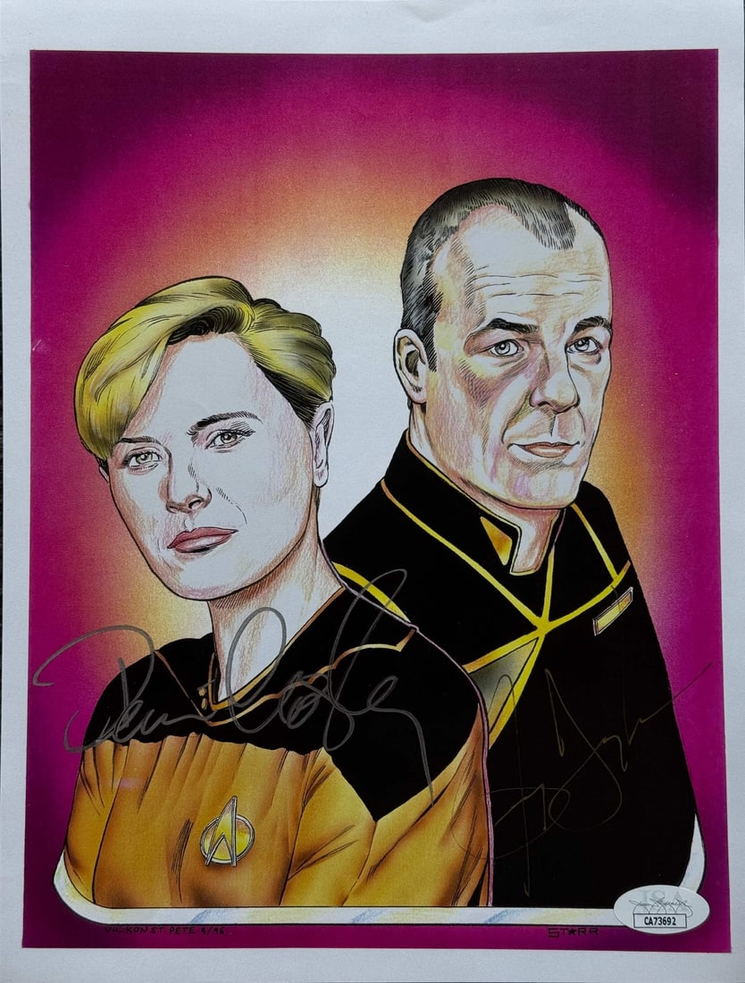 Denise Crosby Autographed Next Generation Print JSA (1 of 2)