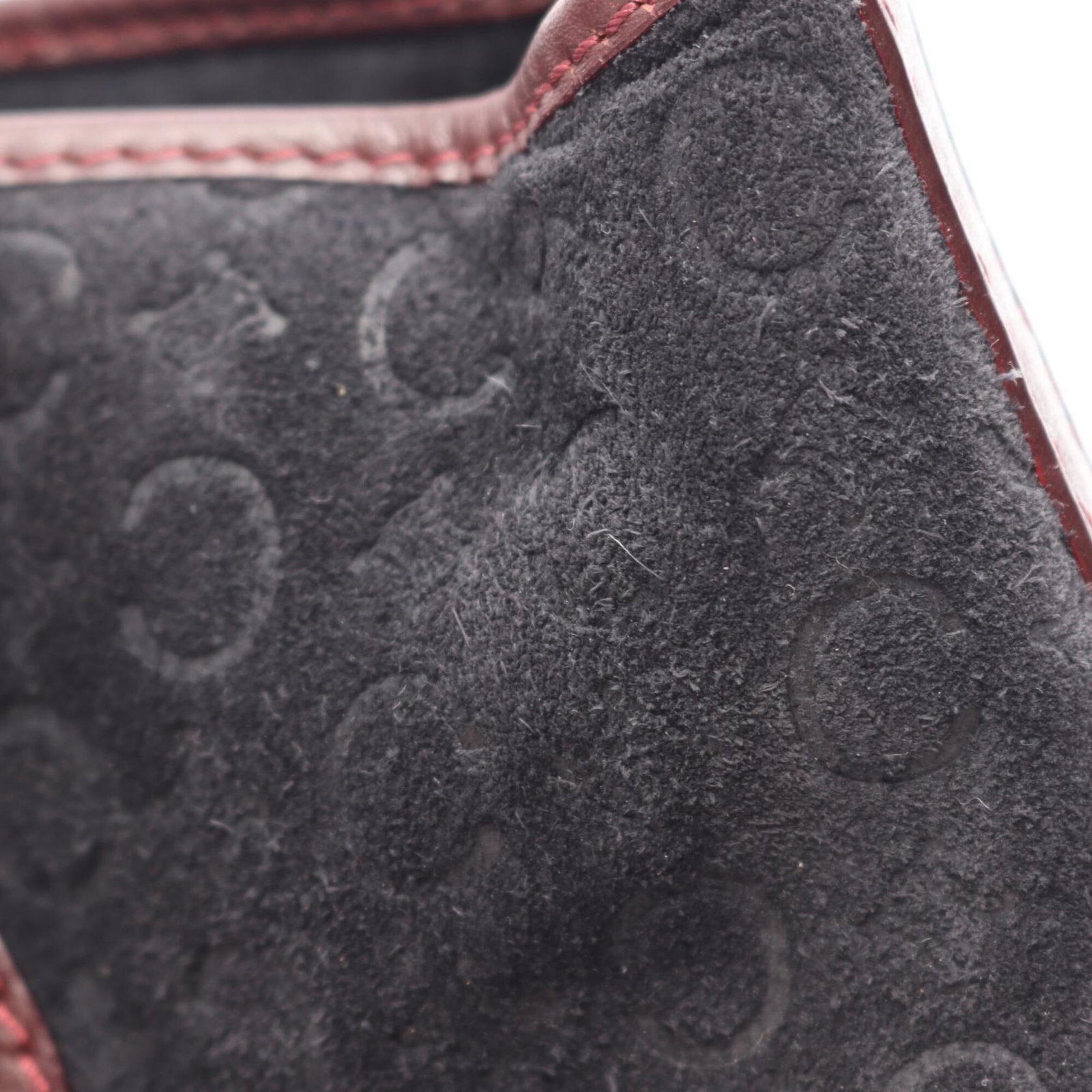 Suede Leather Handbag - 5
