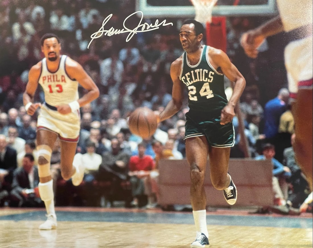 Autographed 16x20 basketball photo by Sam Jones (1 of 1)
