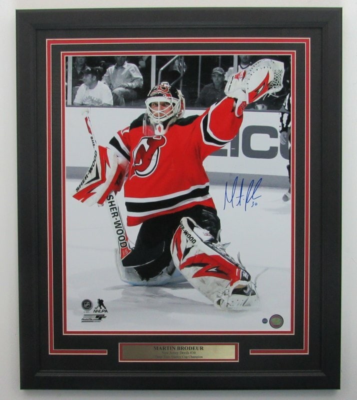 Martin Brodeu Devils Signed/ Autographed 16x20 Photo Framed Steiner 141832: Martin Brodeu Devils Signed/ Autographed 16x20 Photo Framed Steiner 141832 Item Specifics: Sport: Hockey Product: Photo Original/Reprint: Original Team: New Jersey Devils Autograph Authentication: