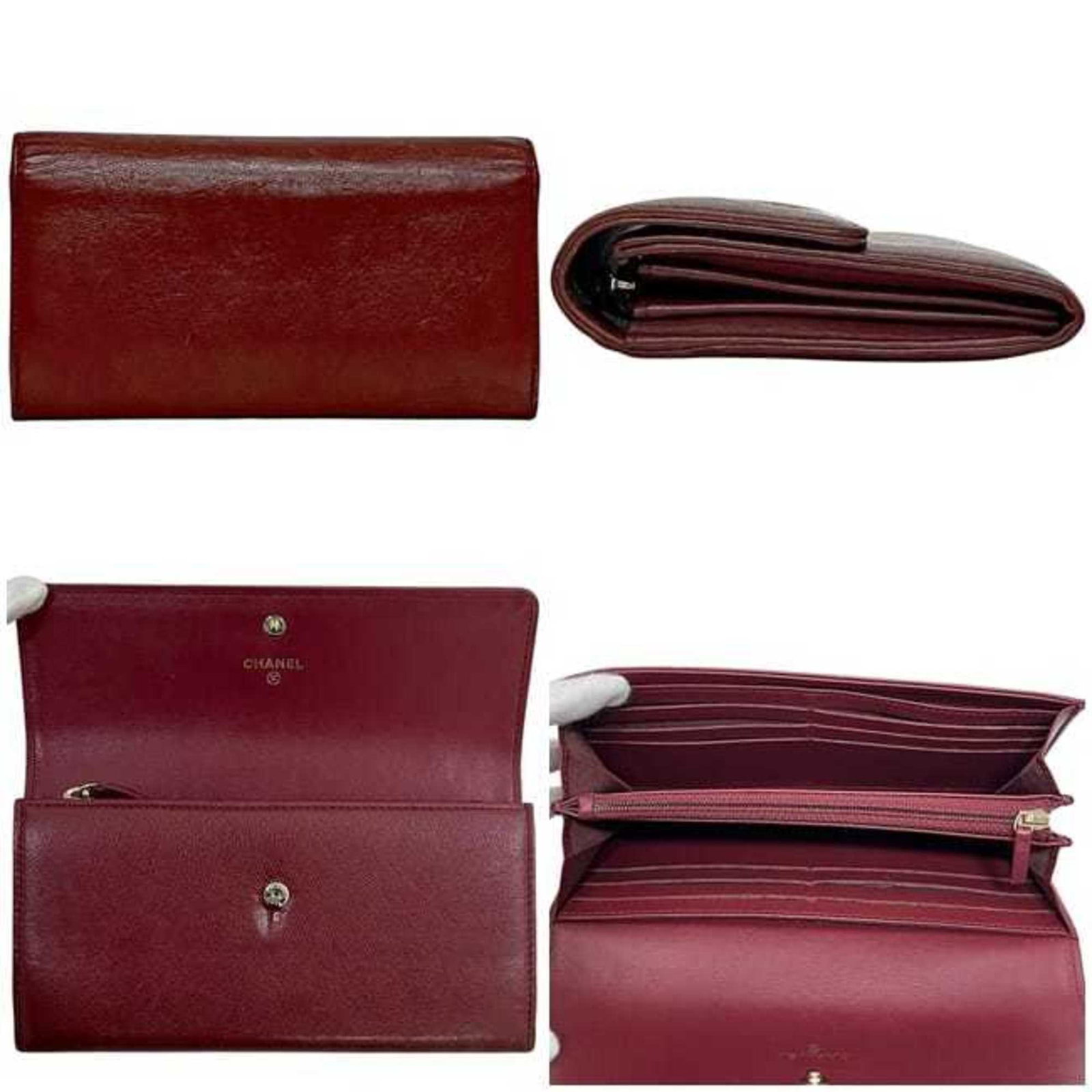 Long Wallet Bi Fold Leather - 3