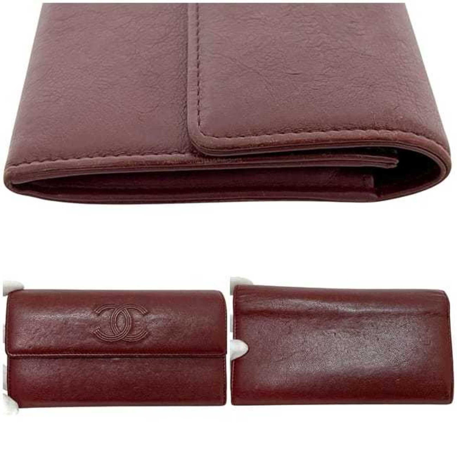 Long Wallet Bi Fold Leather - 4
