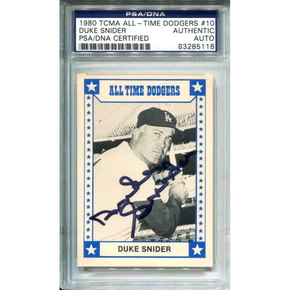 Duke Snider Autographed 1980 TCMA Card (1 of 1)