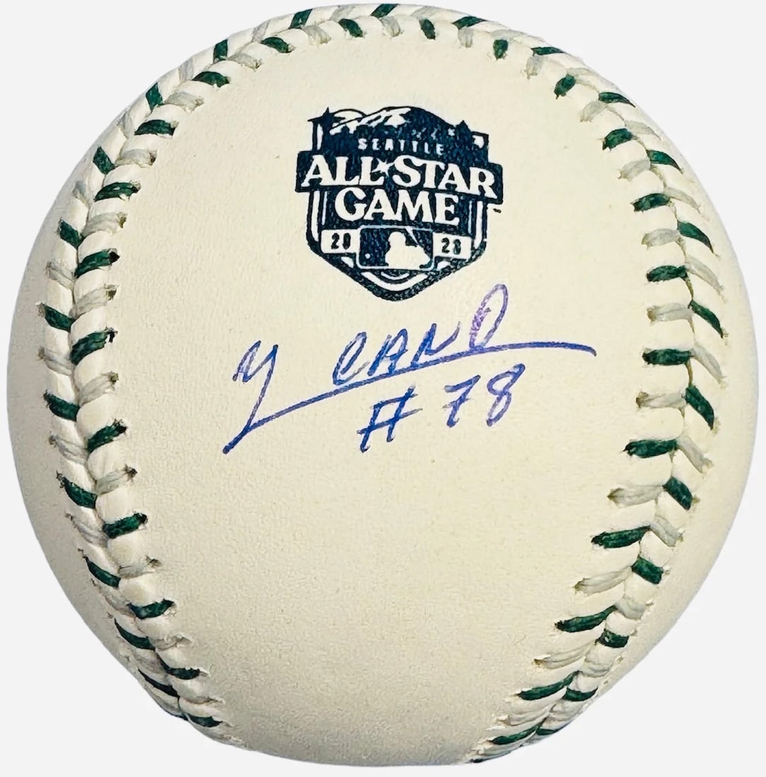 Official Baseball Autographed Yennier Cano Beckett 2023 All Star Game: Official Baseball Autographed Yennier Cano Beckett 2023 All Star Game Signed by Yennier Cano in blue pen under the official All Star logo, this baseball bears the mark of an artist's creative touch. T