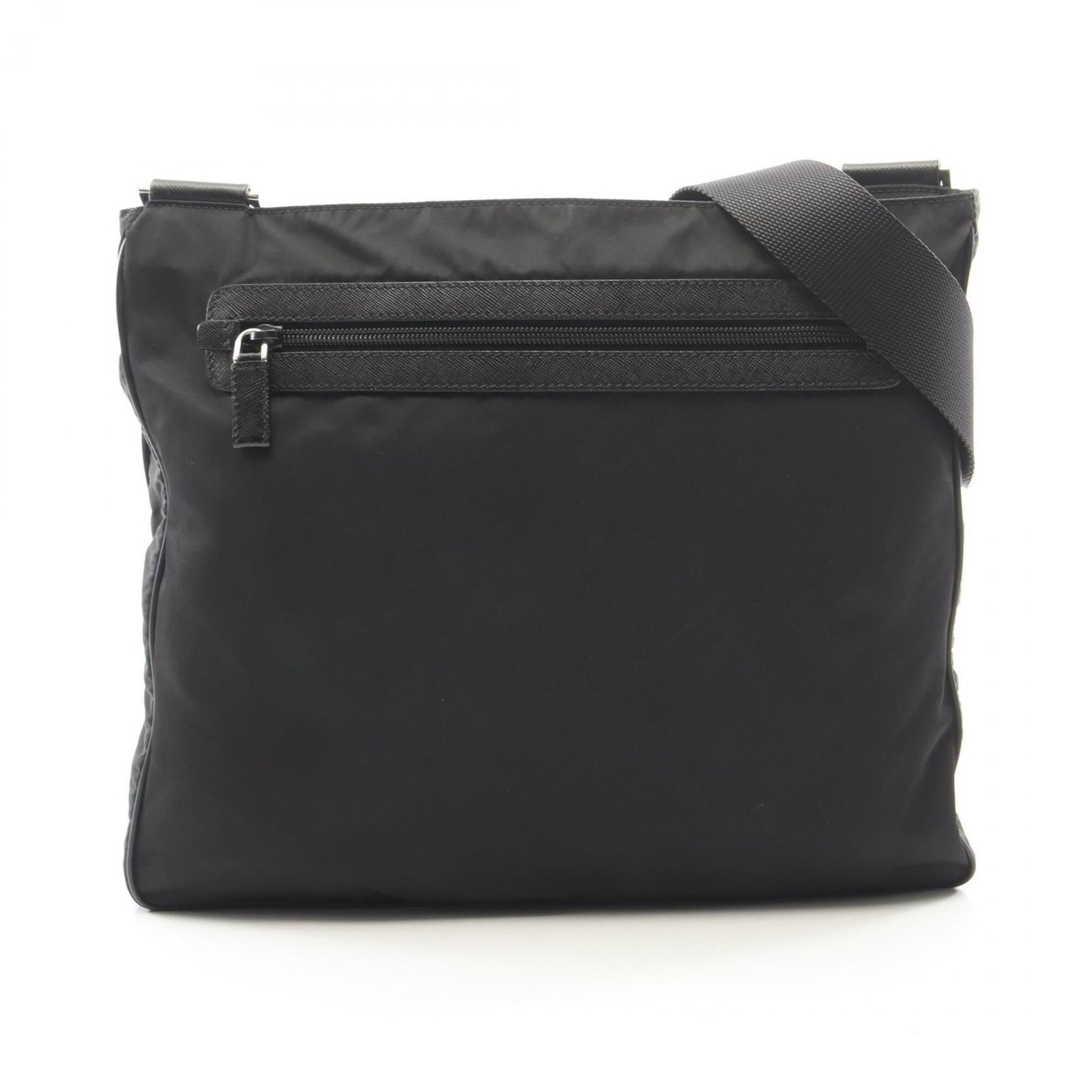 Nylon Leather Prada Handbag Shoulder: Nylon Leather Prada Handbag Shoulder Saffiano leather and nylon construction give this Prada shoulder bag its distinctive look. The bag's size, with dimensions of 30cm x 34cm x 3cm, makes it a conveni