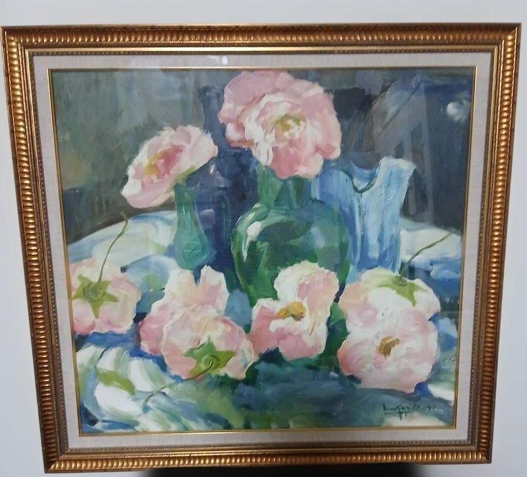U Lun Gywe Oil Painting Flowers Still Life Signed 1996 Framed: U Lun Gywe Oil Painting Flowers Still Life Signed 1996 Framed Item Specifics: Artist: U Lun Gywe Unit Of Sale: Single Piece Signed By: U Lun Gywe Signed: Yes Size: Large Period: Contemporary (1970 - 2