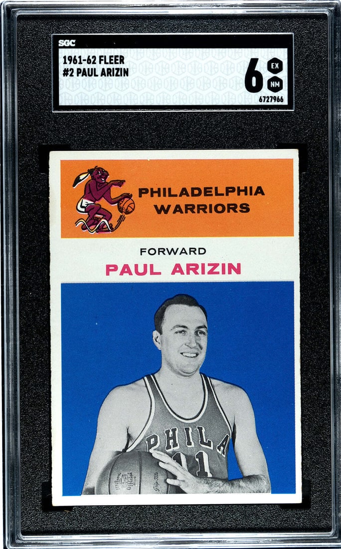 Paul Arizin 1961 Fleer #2 SGC 6 (1 of 2)