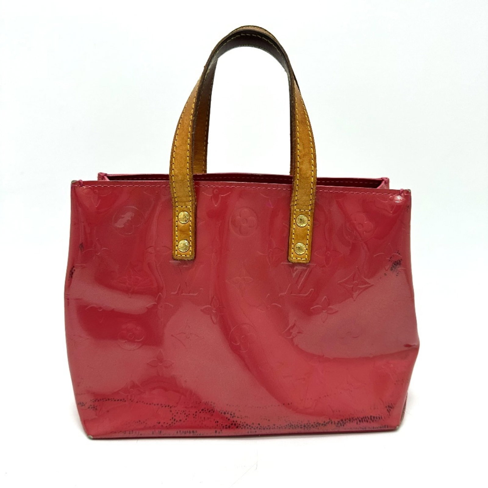 Vernis monogram handbag Louis Vuitton: Vernis monogram handbag Louis Vuitton Monogram Vernis handbag from Louis Vuitton, featuring the iconic Framboise, Galle, Pink color combination. This stylish bag measures 18cm x 23cm x 10cm and boasts