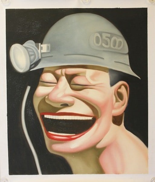 Yue Minjun Headlight Oil Painting Chinese Contemporary Art Cynical Realism F15: Yue Minjun Headlight Oil Painting Chinese Contemporary Art Cynical Realism F15 Item Specifics: Artist: Yue Minjun Subject: Cynical Realism Material: Oil on Canvas Style: Japanese Size: 61 x 52 cm Prod