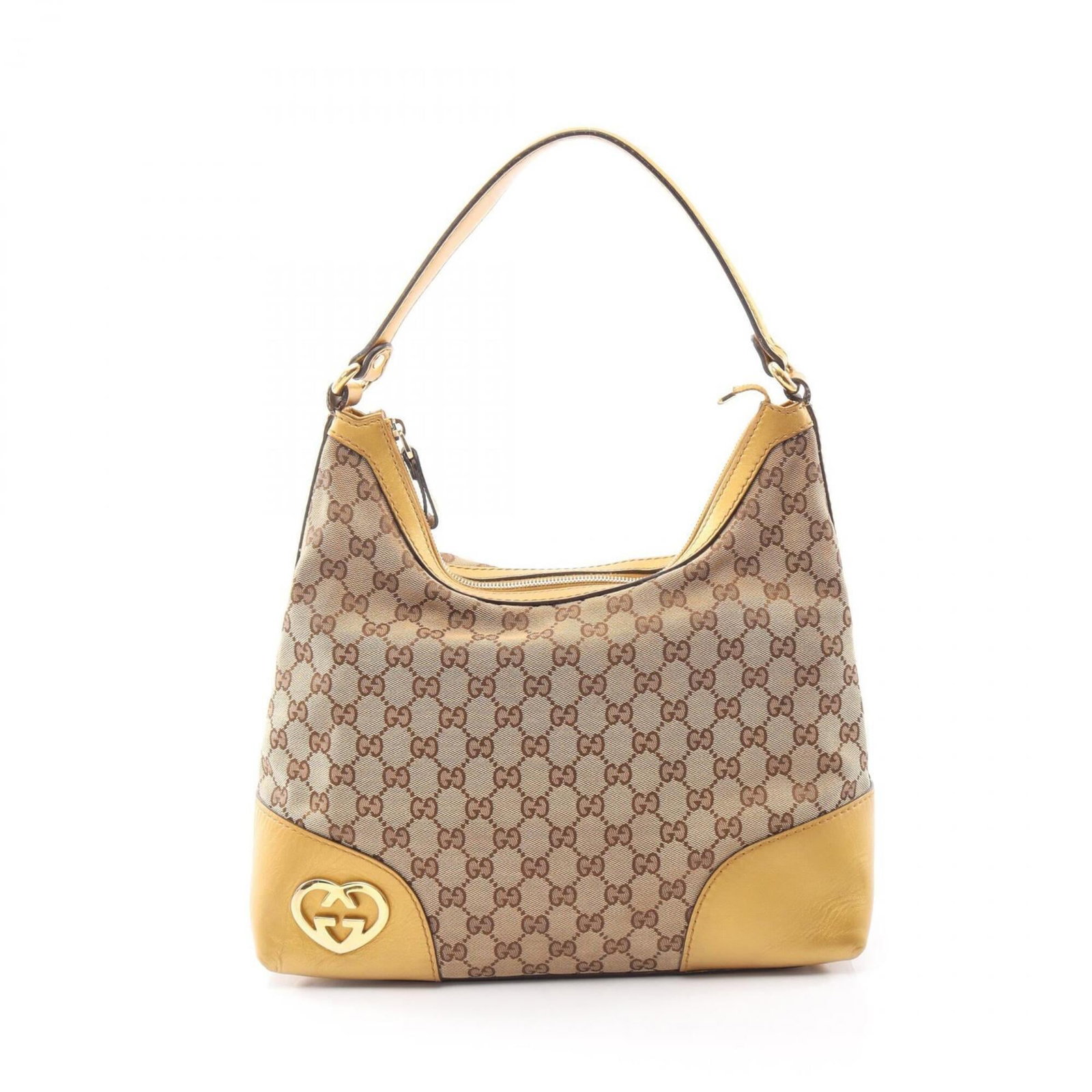 Canvas Leather Handbag Gucci Bag Shoulder: Canvas Leather Handbag Gucci Bag Shoulder Canvas Leather Gucci Bag Shoulder in Beige. This canvas leather shoulder bag features a classic design with a beige color, measuring 22cm x 33cm x 16cm. The