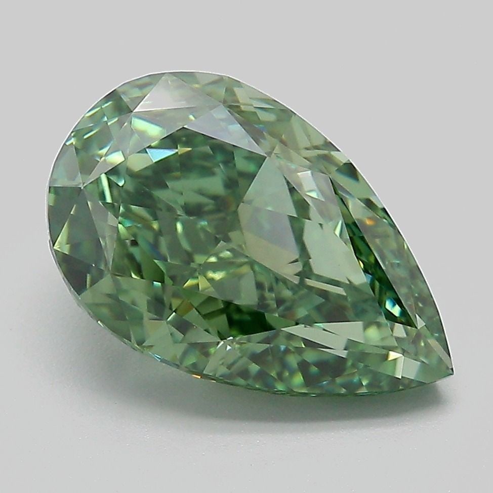 IGI Pear 4.08ct Fancy Vivid Green VVS2 - Loose Lab Diamond: IGI Pear 4.08ct Fancy Vivid Green VVS2 - Loose Lab Diamond Item Specifics: Source: This Is A Real Diamond Grown In A Lab Not Mined. Carat: 4.08 Cut: - Color: Fancy Vivid Green Clarity: VVS2 Polish: EX